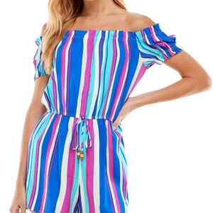 BeBop Multicolor Striped Romper